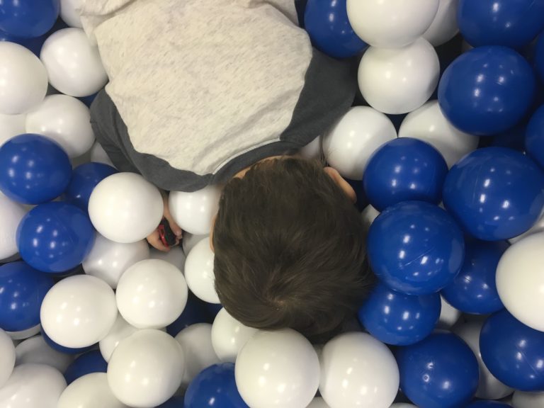 Ball pit fun at Charming Star Playroom