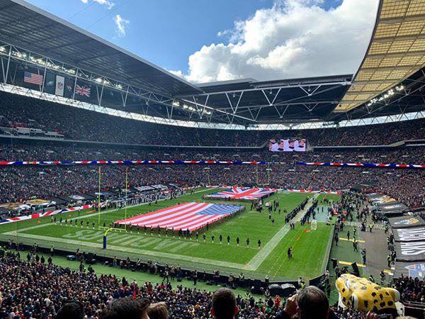 The field at Wembley Stadium