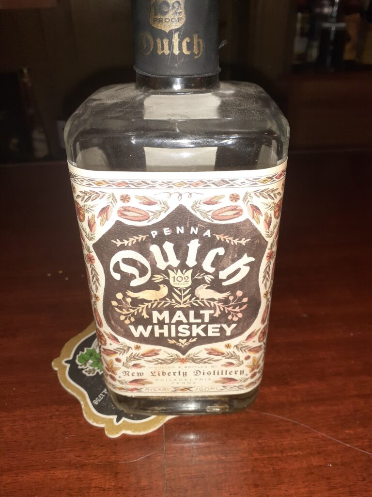 New Liberty PA Dutch Malt Whiskey